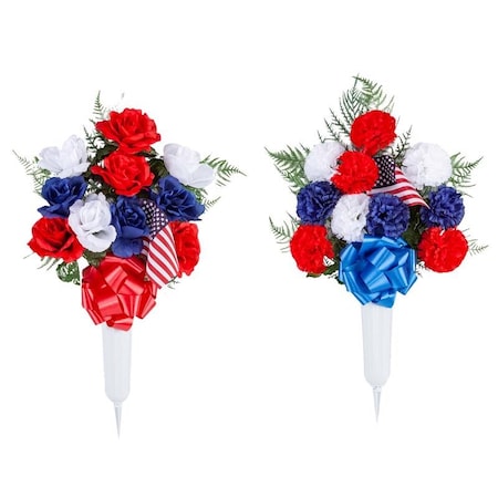 Gerson Gerson American Flag Porch Decor 1 pc CVP0016